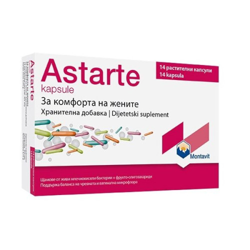 Montavit Astarte for Intestinal and Vaginal Microflora Balance 14 Capsules