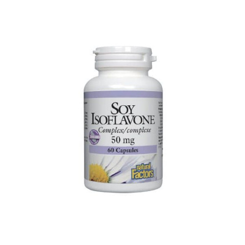 Natural Factors Soy Isoflavone Complex for Low Estrogen 60 Capsules