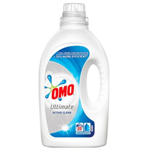 Omo Ultimate Active Clean Liquid Laundry Detergent for White 33.81 fl oz (1000 ml)