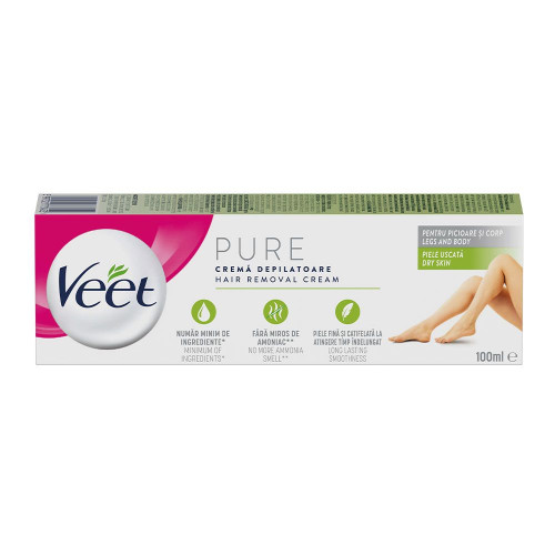 Veet Hair Removal Cream for Body with Grape Seed Oil for Sensitive Skin 3.38 fl oz (100 ml)