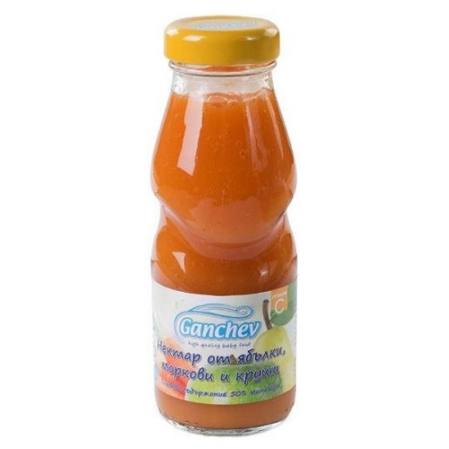Ganchev Apple Carrot and Pear Nectar for Children 4+ Months 6.76 fl oz (200 ml)