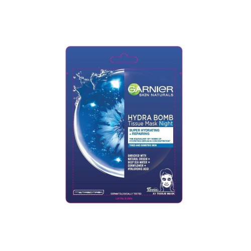 Garnier Skin Naturals Hydra Bomb Night Paper Face Mask 1 pc