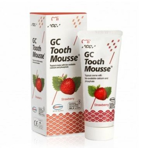 GC Tooth Mousse Remineralizing Dental Cream with Strawberry Flavor 1.18 fl oz (35 ml)