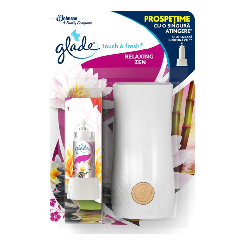 Glade Microspray Relaxing Zen Room Spray Dispenser with Relaxing Scent 0.34 fl oz (10 ml)