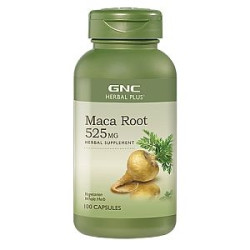 GNC Herbal Plus Maca Root Maca Root Natural Aphrodisiac 525 mg 100 Capsules