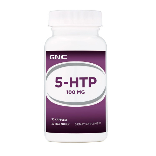 GNC 5-HTP 5-Hydroxytryptophan for Good Emotional Health 100 mg 30 Capsules