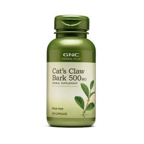 GNC Herbal Plus Cat's Claw Bark for Strong Immunity 500 mg 100 Capsules