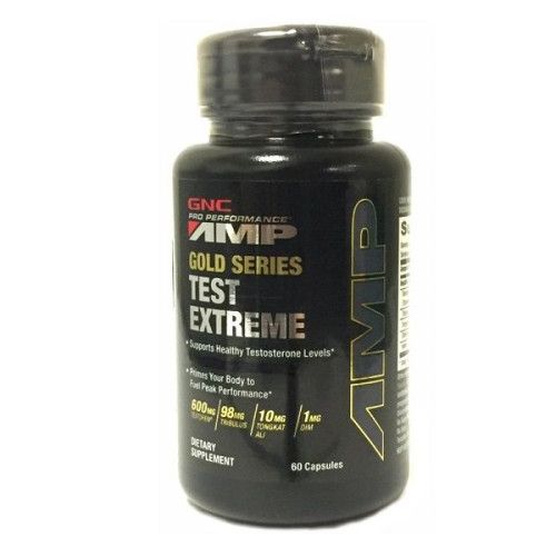 GNC Pro Performance Amp Gold Series Test Extreme for Good Testosterone Levels 710 mg 60 Capsules