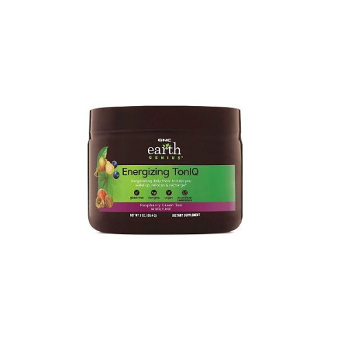 GNC Earth Genius Energizing Toniq Tonic for Tone and Energy with Raspberry and Green Tea Flavor 3.05 oz (86.4 g)