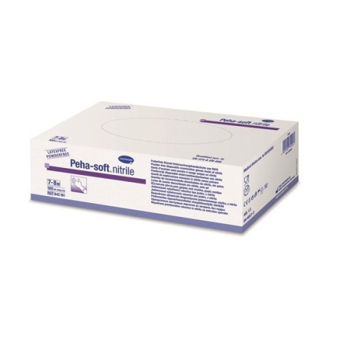 Hartmann Peha-soft Nitrile Disposable Gloves Without Talc and Latex S 100 pcs