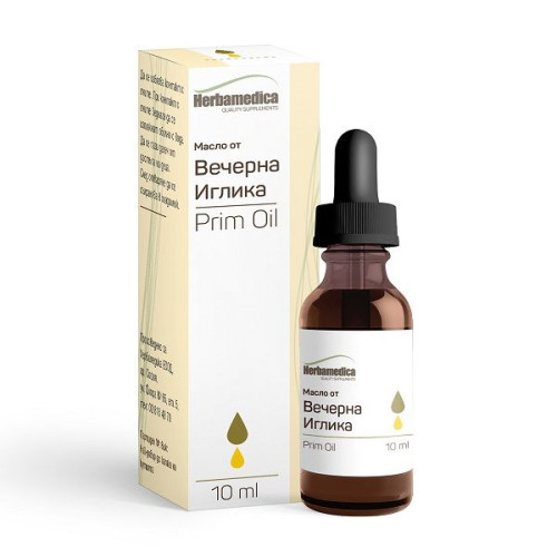 Herba Medica Prim Oil Evening Primrose Oil Moisturizes Sensitive Skin 0.34 fl oz (10 ml)