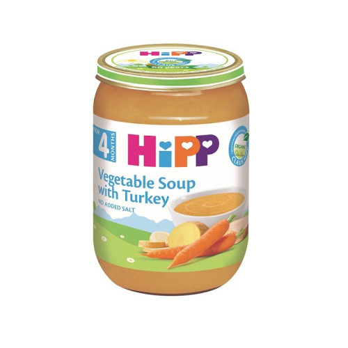 Hipp Organic Vegetable Soup with Turkey for Children 4+ Months 6.7 oz (190 g)