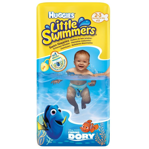 Huggies Little Swimmers Swim Diapers Size 2-3 for Babies 6.6-17.6 lb (3-8 kg) 12 pcs