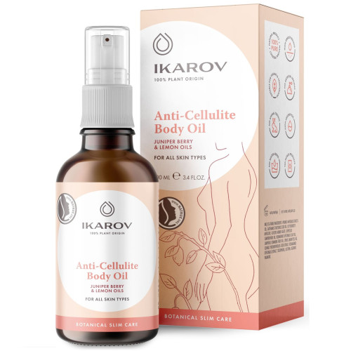 Ikarov Natural Anti-Cellulite Oil for Stubborn and Deep Cellulite for the Whole Body 3.38 fl oz (100 ml)