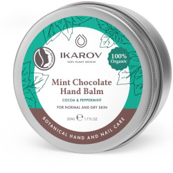 Ikarov Natural Mint Chocolate Hand Balm for Soft Skin 1.69 fl oz (50 ml)