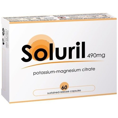 Soluril Kidney Crises to Support the Nervous System and Muscles 490 mg 60 Capsules