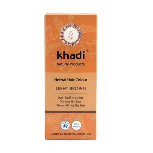 Khadi Herbal Hair Color Light Brown 3.53 oz (100 g)
