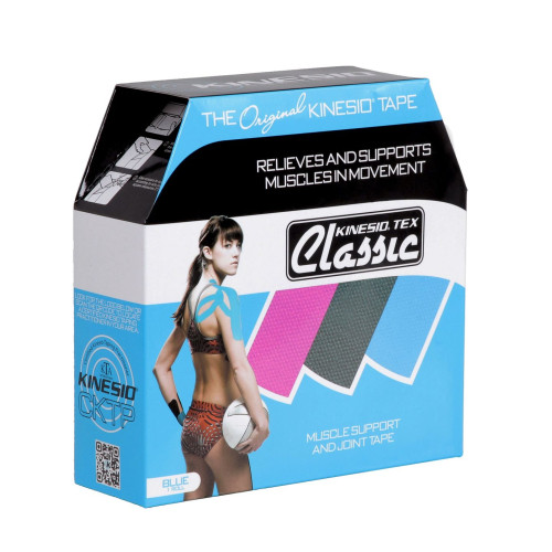 Kinesio Tex Classic Blue Latex-free Therapeutic Tape Blue 1.97 in (5 cm) 31.5 M