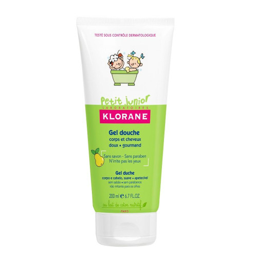 Klorane Junior Children's Shower Gel with Pear 6.76 fl oz (200 ml)