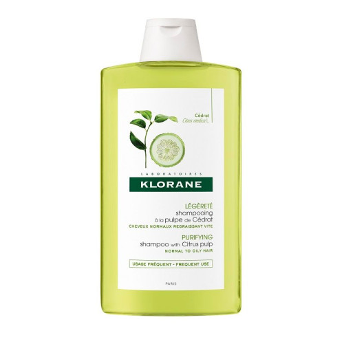 Klorane Energizing Shampoo with Cedar for Normal to Oily Hair 13.53 fl oz (400 ml)