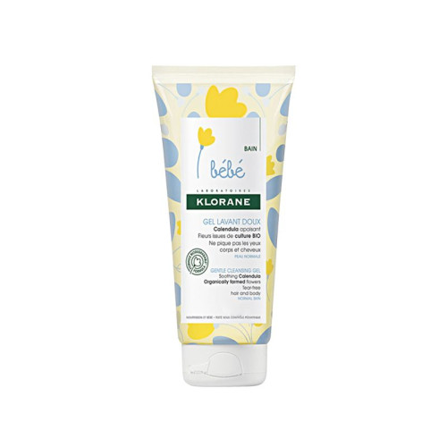 Klorane Baby Gentle Baby Shampoo and Body Wash with Calendula Extract for Normal Skin 2.54 fl oz (75 ml)