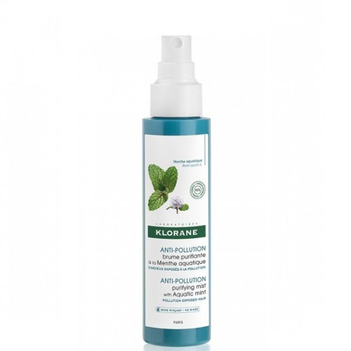 Klorane Water Mint Anti-Pollution Hair Spray 3.38 fl oz (100 ml)