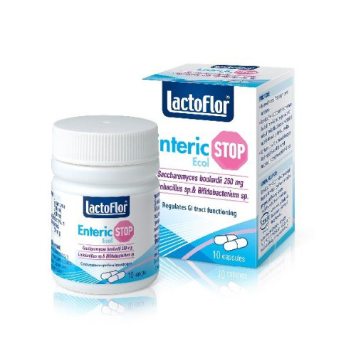 Lactoflor Enteric Ecol Diarrhea and Colitis for Gastrointestinal Comfort 10 Capsules