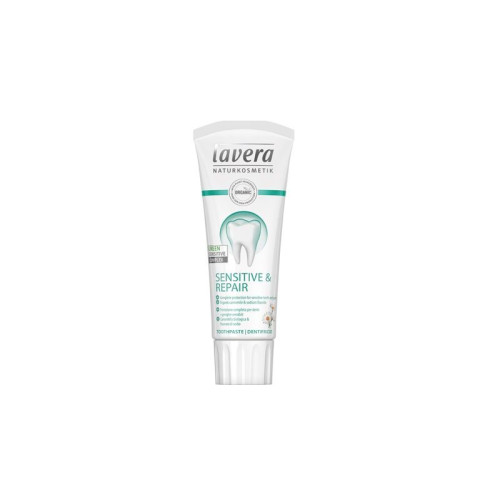 Lavera Sensitive and Repair Organic Toothpaste for Complete Protection of Sensitive Teeth and Gums 2.54 fl oz (75 ml)