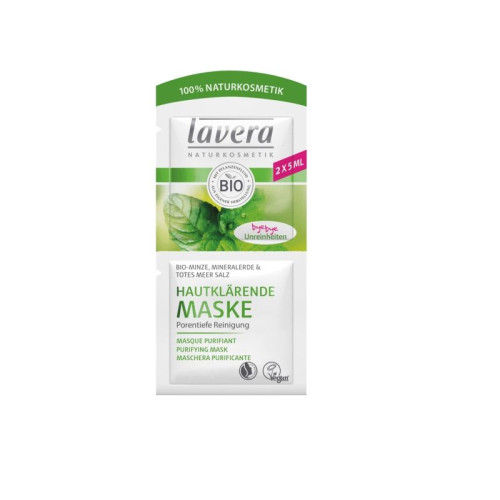 Lavera Organic Cleansing Face Mask with Mint 0.34 fl oz (10 ml)