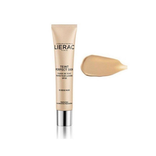 Lierac Teint Perfect Skin Beautifying and Illuminating Foundation SPF 20 Shade 02 1.01 fl oz (30 ml)