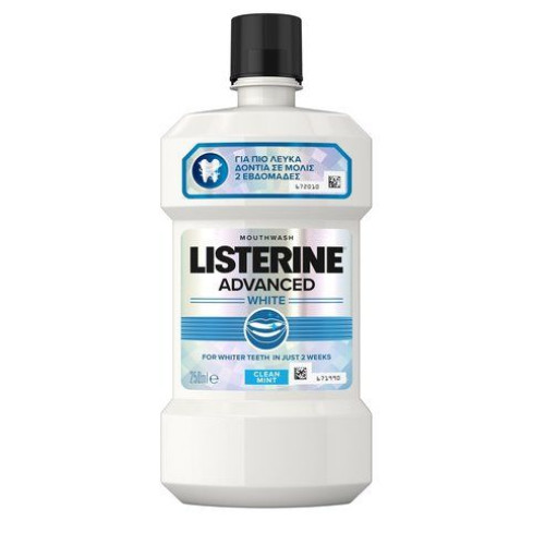 Listerine Advanced White Mouthwash with Whitening Effect and Pleasant Fresh Breath 8.45 fl oz (250 ml)
