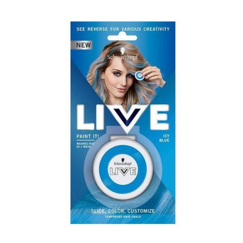 Schwarzkopf Live Paint It! Hair Applicator for Temporary Highlights Color Icy Blue