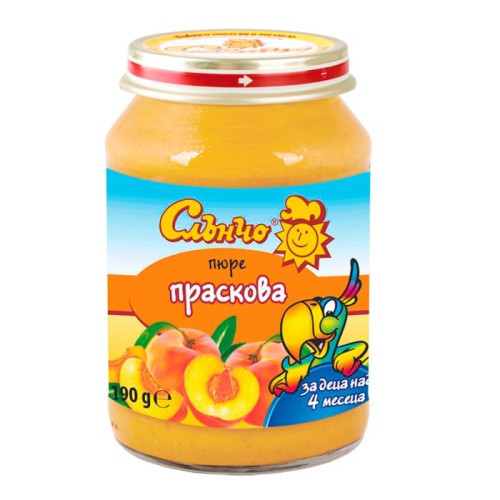 Slancho Peach Puree for Children 4+ Months 6.7 oz (190 g)