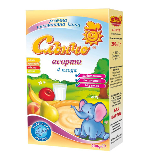 Slancho Assorted Milk Porridge for Children 4+ Months 7.05 oz (200 g)