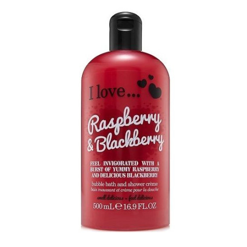 I Love Body Shower Gel with Raspberry and Blackberry Fragrance 16.91 fl oz (500 ml)