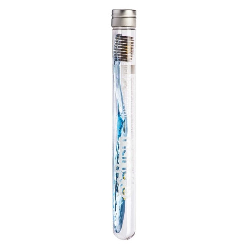 Nano-B Antibacterial Toothbrush with Gold Blue Medium Size 1 pc