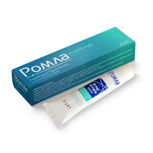 Romla Cream with Lidocaine and Prilocaine 25 mg/25 mg/g 1.06 oz (30 g)