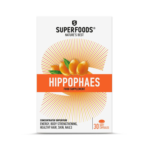 Superfoods Sea Buckthorn for More Energy 30 Capsules