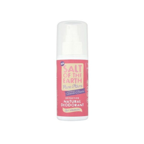 Salt of the Earth Pure Aura Crystal Deodorant Spray Vanilla and Lavender Scent 3.38 fl oz (100 ml)