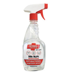 Derma Intensive + Disinfectant Spray for Hands and Surfaces 16.91 fl oz (500 ml)