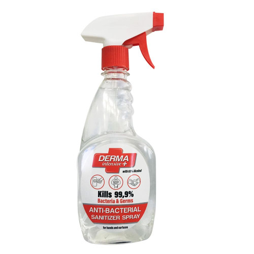 Derma Intensive + Disinfectant Spray for Hands and Surfaces 16.91 fl oz (500 ml)