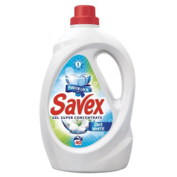 Savex Parfum Lock 2-in-1 White Liquid Laundry Detergent for White Fabrics 74.39 fl oz (2200 ml)