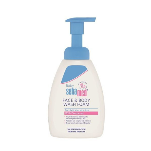 Sebamed Baby Face and Body Wash Foam 13.53 fl oz (400 ml)