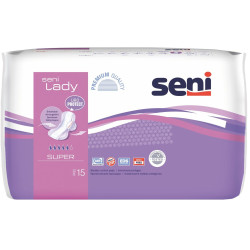 Seni Lady Super Urological Pads for Women with Light and Moderate Incontinence 15 pcs