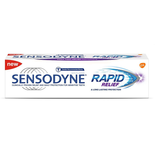 Sensodyne Rapid Relief Toothpaste for Sensitive Teeth 2.54 fl oz (75 ml)