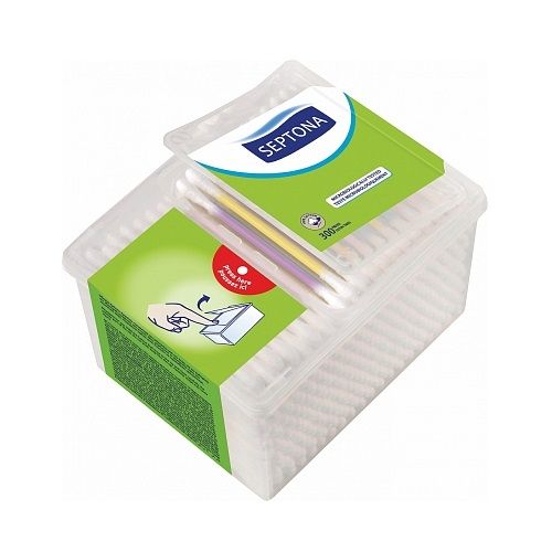 Septona Cotton Cleaning Ear Sticks in a Box 300 pcs