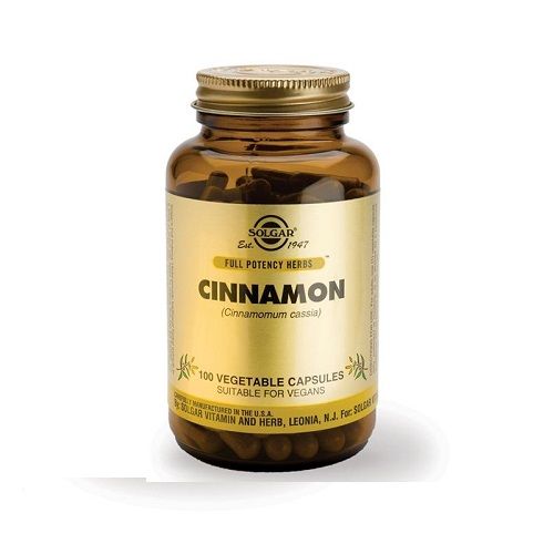 Solgar Cinnamon Cholesterol and Blood Sugar Regulator 100 Capsules