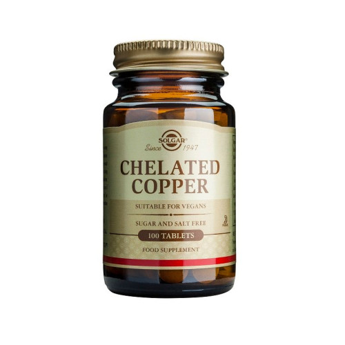 Solgar Chelated Copper for Skin Problems 2.5 mg 100 Tablets