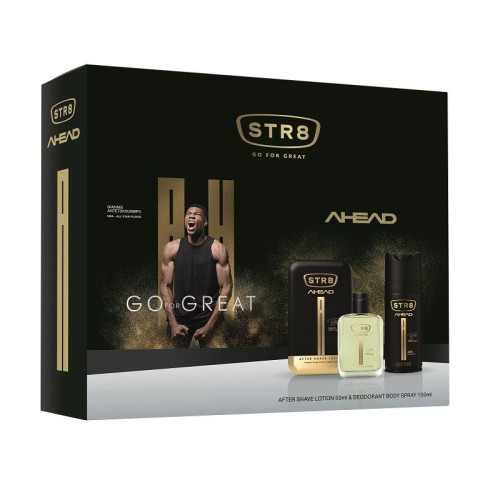 STR8 Ahead Promo Set for Men After Shave Lotion and Deodorant