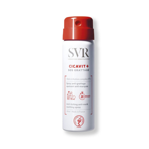 SVR Cicavit+ Sos Soothing Spray for Itchy and Reddened Skin 1.35 fl oz (40 ml)